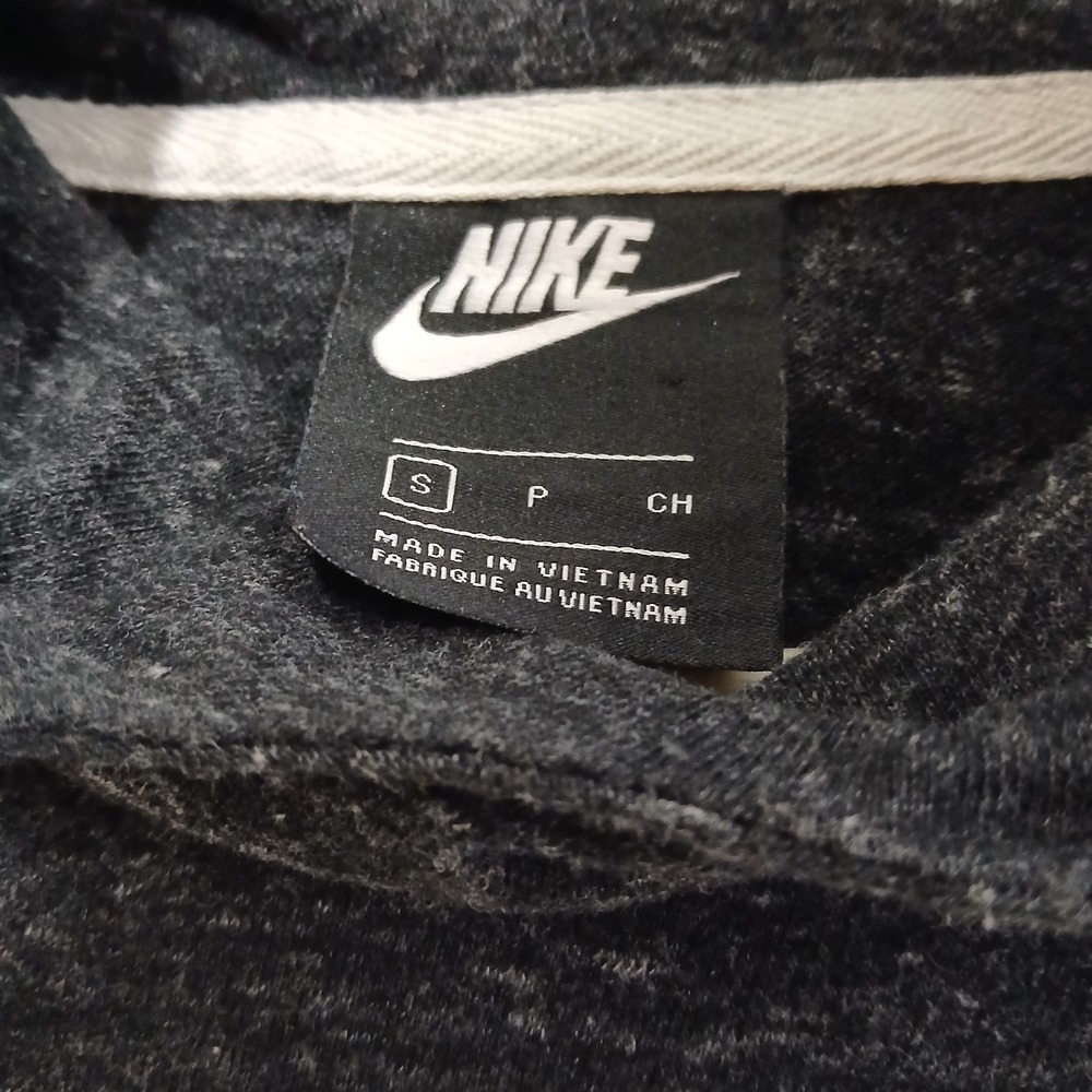 Nike Just Do It Cord Hoodie Unisex Black Lightweight Casual Pullover Small NWOT - Picture 7 of 12
